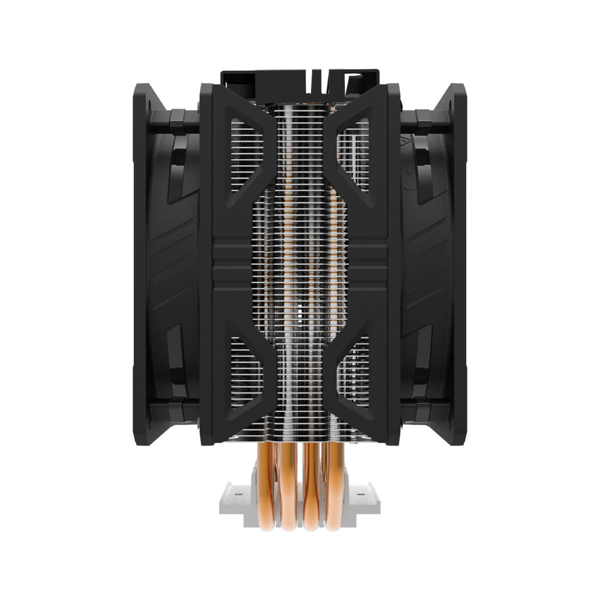 Cooler Master Hyper 212 LED Turbo ARGB Prozessor-Kühler, 120 mm, 650-1800 RPM, PWM, 62 cfm, 2x Lüfter, Schwarz/Silber