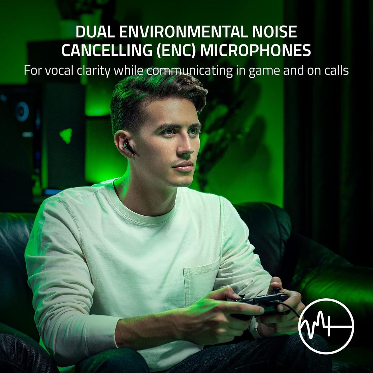 Razer Hammerhead HyperSpeed Xbox Mobile Headset InEar Stereo BT USB-C ANC Chroma RGB Black