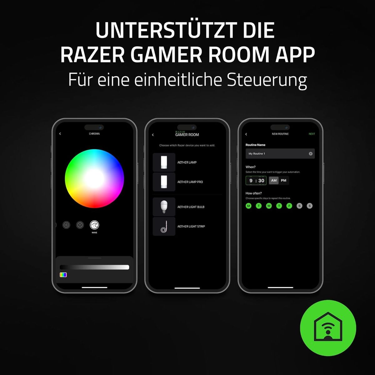 Razer Aether Smart-Leuchtstreifen - LED-Streifen für Smart Homes (Flexibles Design, Powered by Chroma RGB, Kompatibel zu Matter, Unterstützt Smart Home App) Aether Smart Light Strip