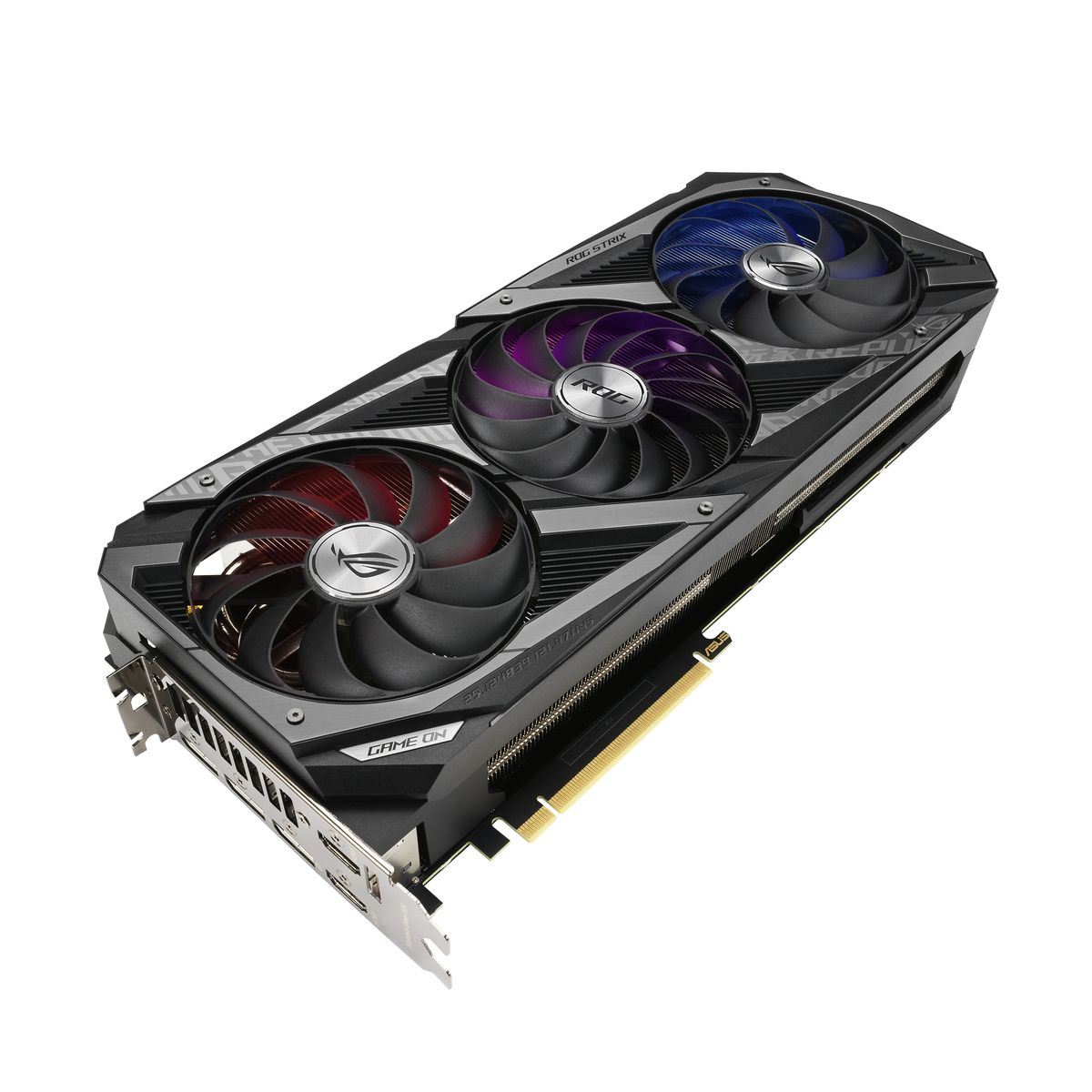 ASUS ROG Strix GeForce RTX 3070 Ti 8 GB GDDR6X Gaming Grafikkarte, PCIe 4.0, HDMI 2.1, 3x DisplayPort 1.4a, 3x 8‑Pin, 2,9-Slot, RGB