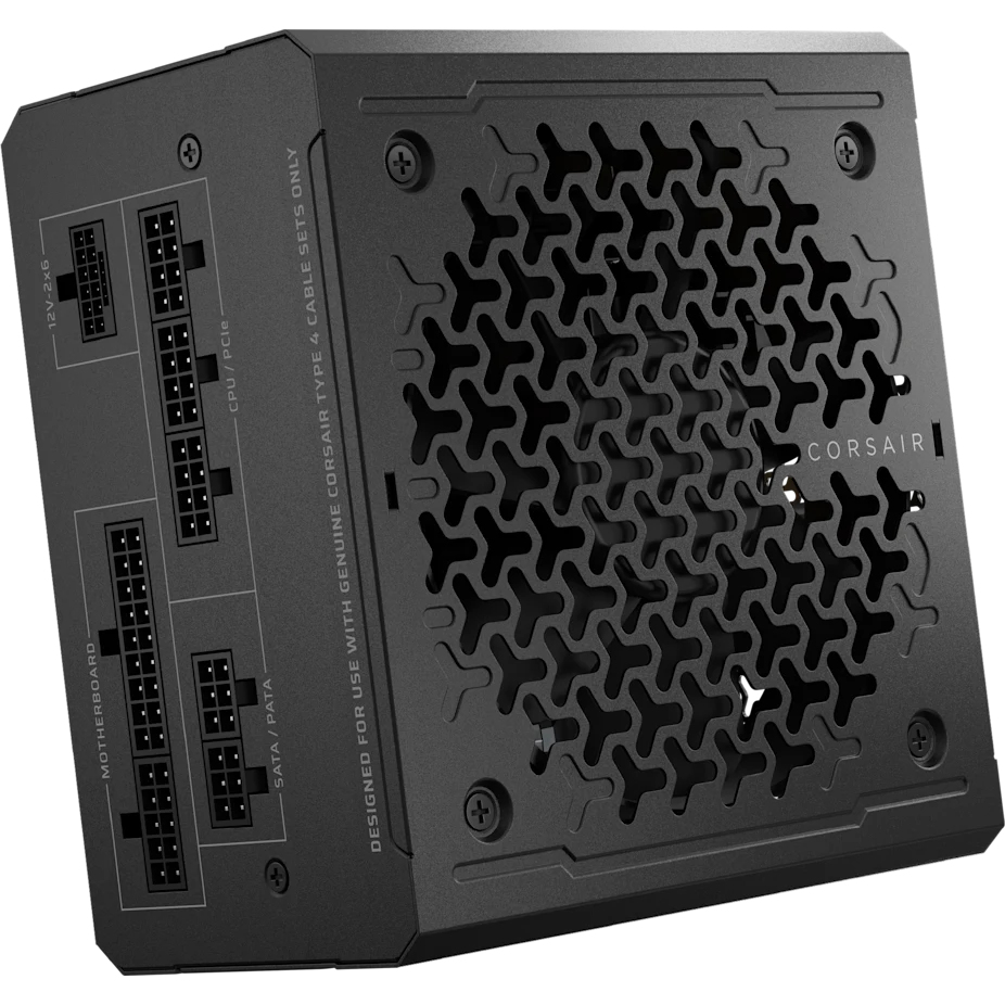 Corsair RM750e RMe Series 750 W ATX 3.1 Netzteil, 80 PLUS Gold, vollständig modular, 24-pin ATX, Typ F (EU) Stecker, Schwarz