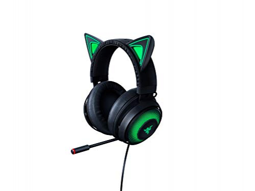 Razer Kraken Kitty Gaming Headset Virtual 7.1 Surround-Sound USB Chroma RGB for PC Black