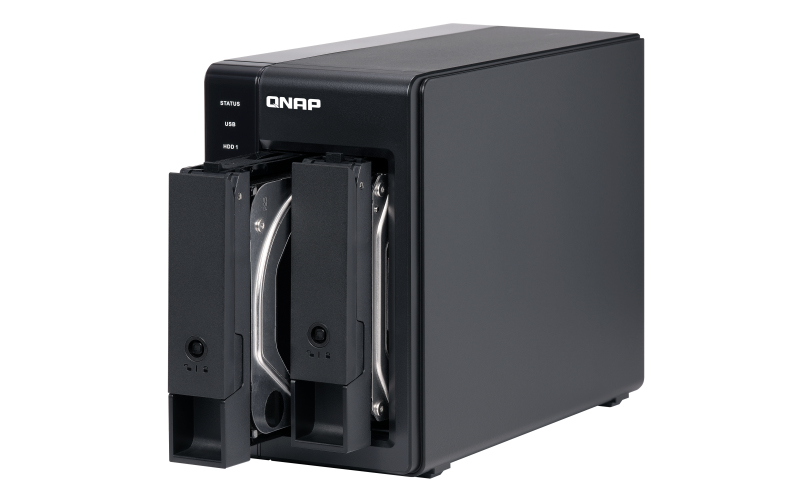 QNAP TR-002 Speicherlaufwerksgehäuse HDD / SSD-Gehäuse Schwarz 2.5/3.5"