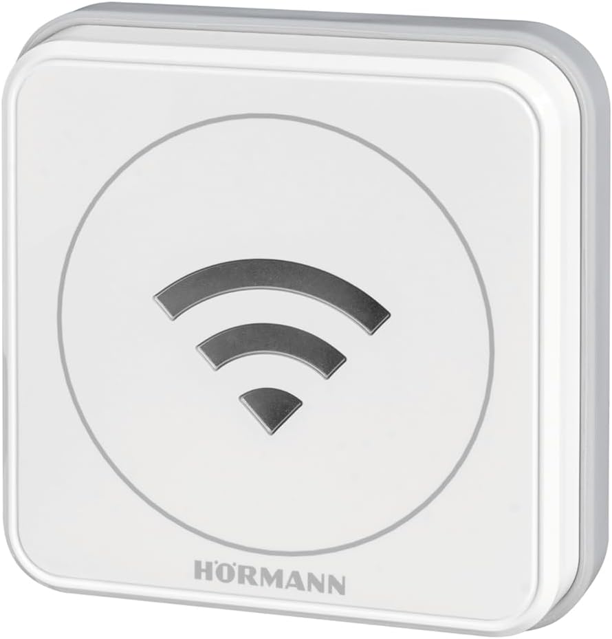 Hörmann 4510910 WLAN-Gateway für Garagentore, Smart Home Gateway inkl. Adapter, 24 V, IPX4, Steuerung für Alexa, Google Home & Apple Home