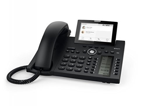 Snom D385 IP-Telefon Schwarz Kabelgebundenes Mobilteil TFT 12 Zeilen