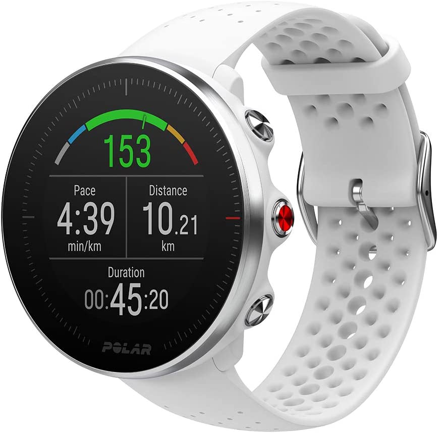 Polar Vantage M – Allround-Multisportuhr mit GPS und optischer Pulsmessung am Handgelenk – Laufen und Multisport-Training – Wasserdicht, leicht und modernste Technologie Vantage M M/L Weiß