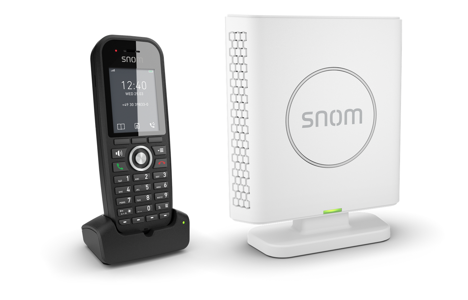 Snom M430 DECT-Telefon Anrufer-Identifikation Schwarz, Weiß