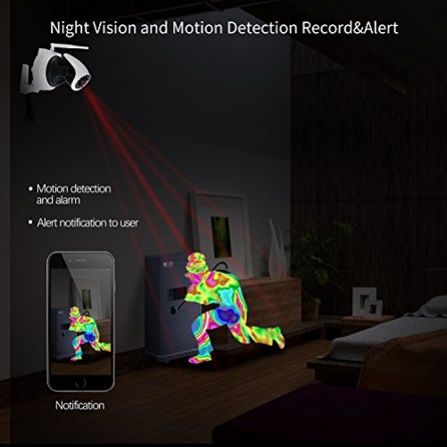 Nexgadget IP Security Camera HD Wi-Fi Bewegungserkennung Nachtsicht