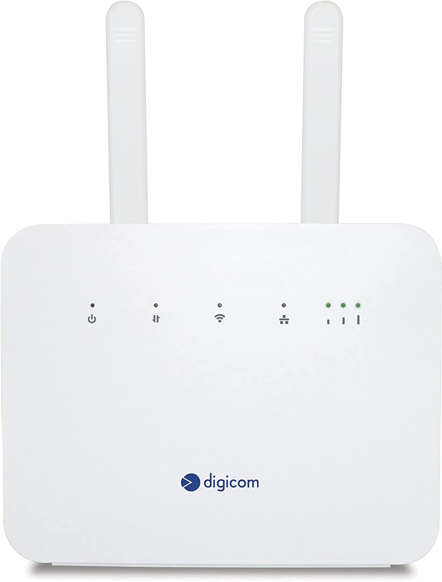 Digicom 4G+ LiteRoute Plus Router 4.5G 300Mbps WLAN AC1200 Dual-Band WAN Gigabit