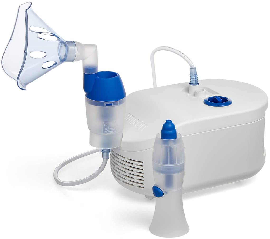 Omron C102 Total 2-in-1-Vernebler mit Nasendusche – Inhalationsgerät für zu Hause – Zur Behandlung von Atemwegserkrankungen, Allergien sowie Erkältungen bei Kindern und Erwachsenen