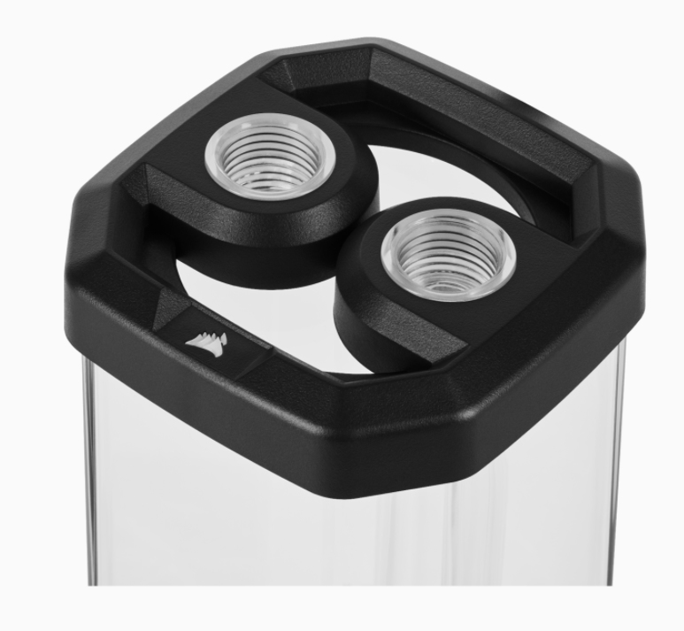 Corsair Hydro X Series XD5 RGB Pump/Reservoir Combo - D5 PWM Pump - 330ml Reservoir - Ten Individually Addressable RGB LEDs - Temperature Sensor - Black CX-9040006-WW