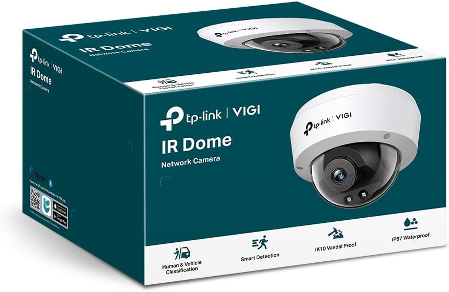 TP-Link VIGI 4MP IR Dome Netzwerkkamera, 4mm Linse