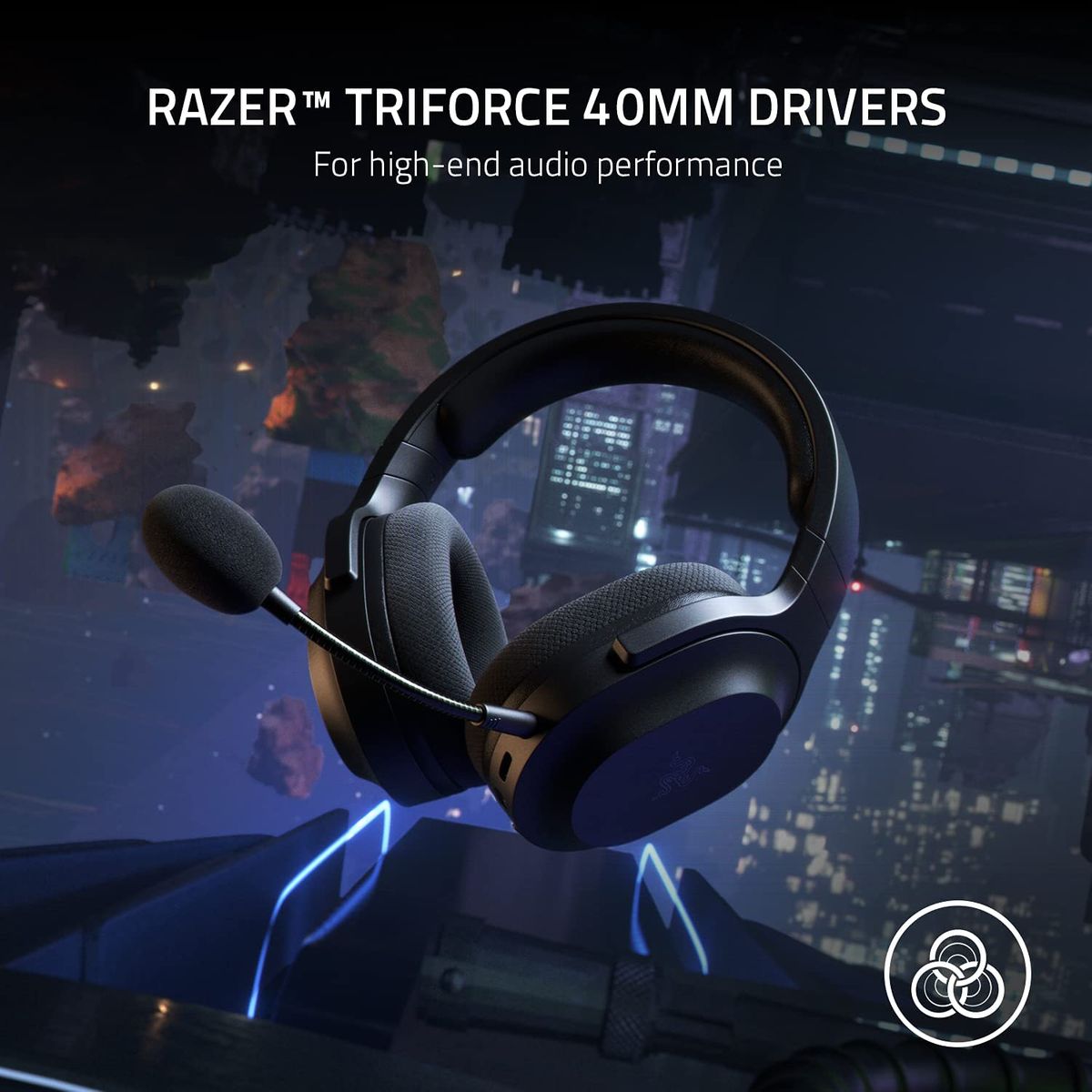 Razer Barracuda X Gaming RF + 3.5mm Virtual 7.1 Surround-Sound Multi-Plattform Black without BT