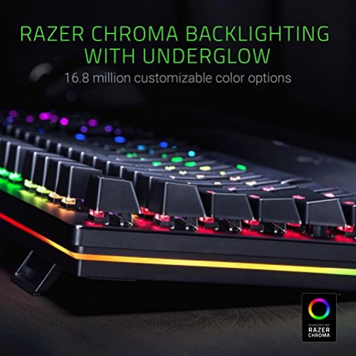 Razer Huntsman Elite Gaming Keyboard Opto-Mechanical Purple Switches UK Layout QWERTY