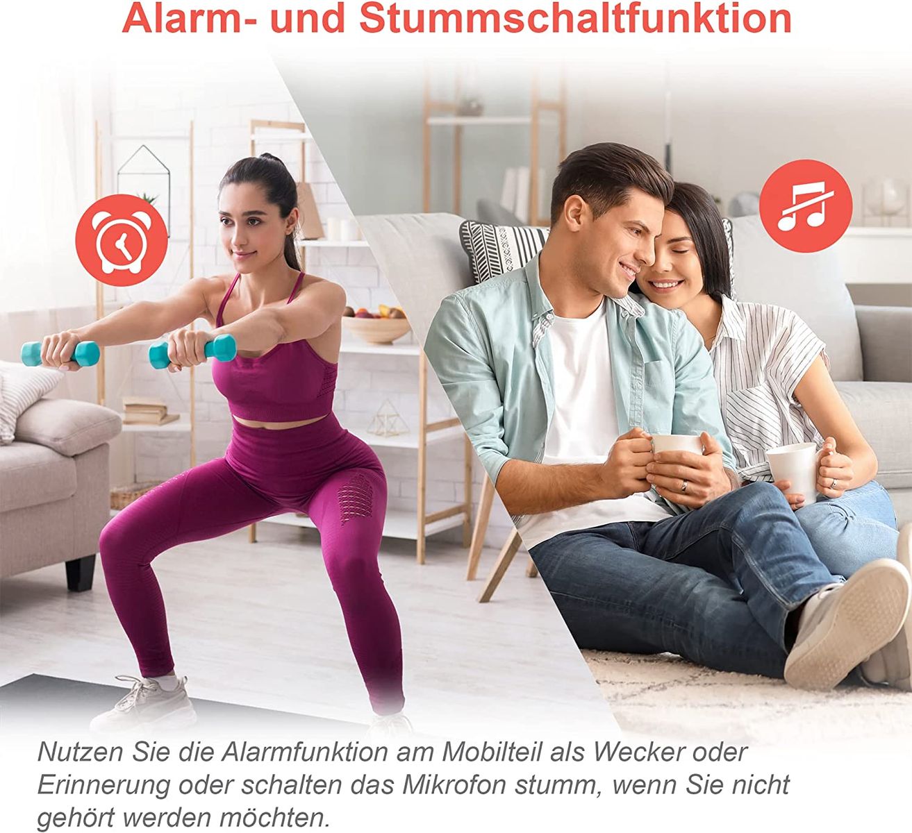 VTech CS2051 schnurloses Telefon Anrufbeantworter 2 Mobilteilen ECO+ Modus Festnetztelefon Anrufsperre Freisprechfunktion große Tasten zwei Zeilen Display