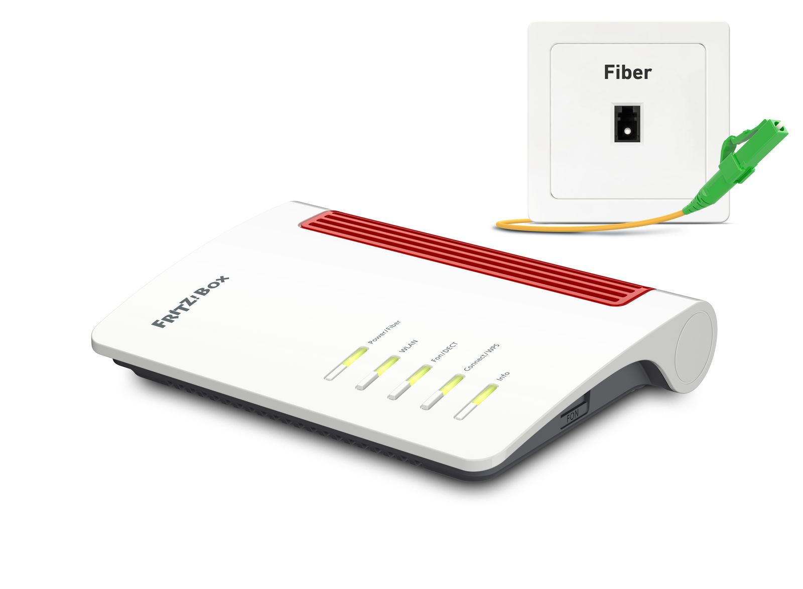 AVM FRITZ!Box 5530 Fibre AON WLAN-Router Gigabit Ethernet Dual-Band (2,4 GHz/5 GHz) Weiß