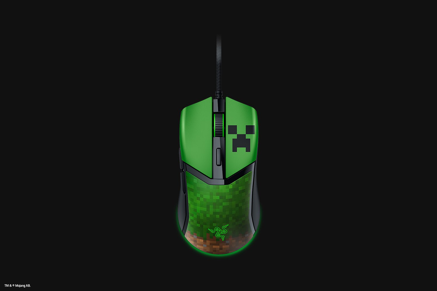 Razer Cobra Minecraft Edition Maus Gaming rechts Optisch 8500 DPI