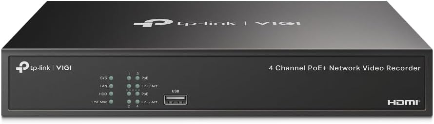 TP-Link VIGI 4 Channel PoE Netzwerk-Video-Recorder