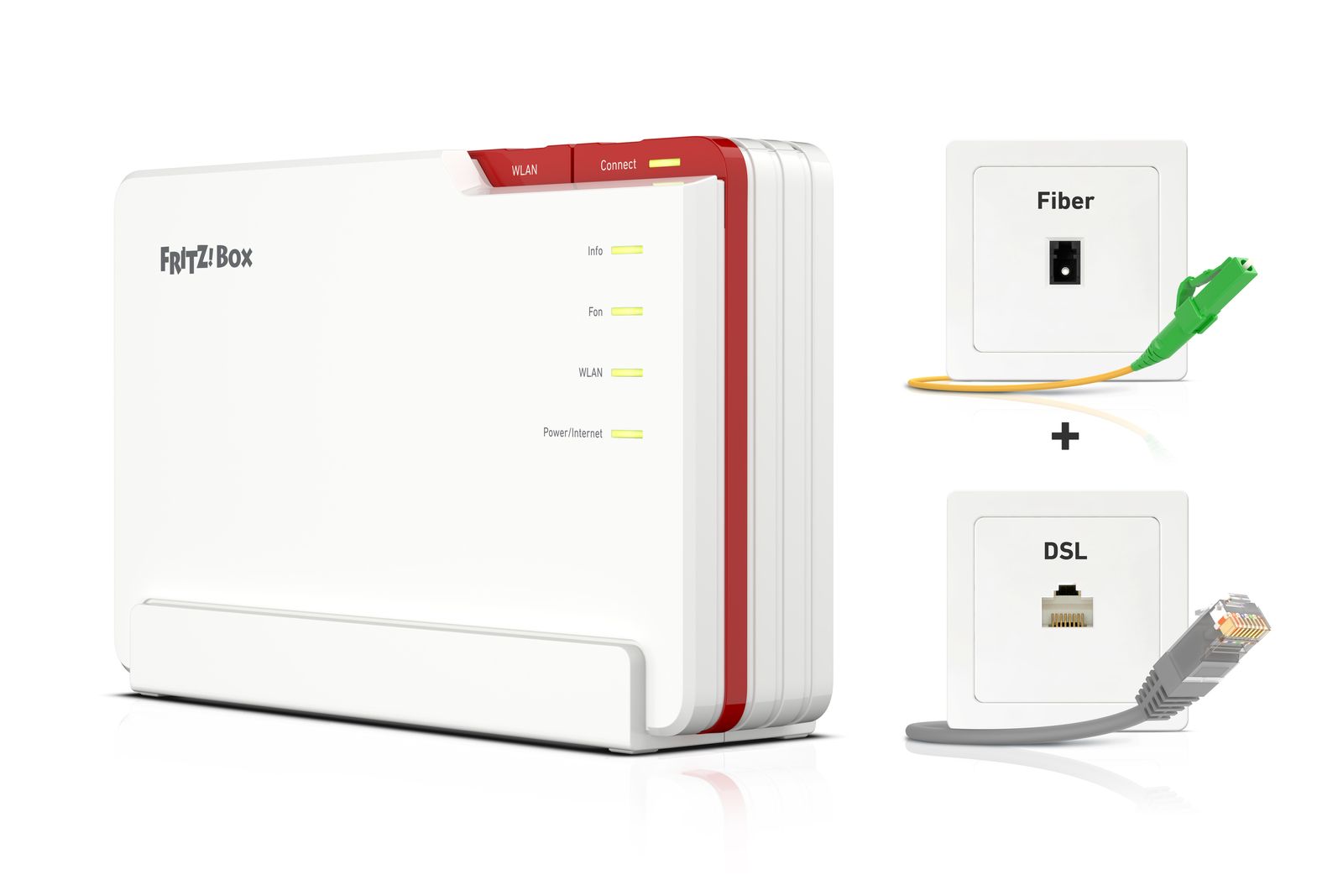 AVM FRITZ!Box 5690 Pro International WLAN-Router Tri‑Band (2,4/5/6 GHz) Wi‑Fi 7 bis 18,5 Gbit/s 2,5 Gigabit Ethernet Glasfaser & DSL Weiß