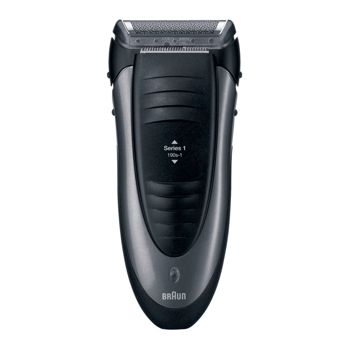 Braun Series 1 shaver men, electric shaver with long hair trimmer, rechargeable and cordless electric shaver, 30 min run time, 190s, black