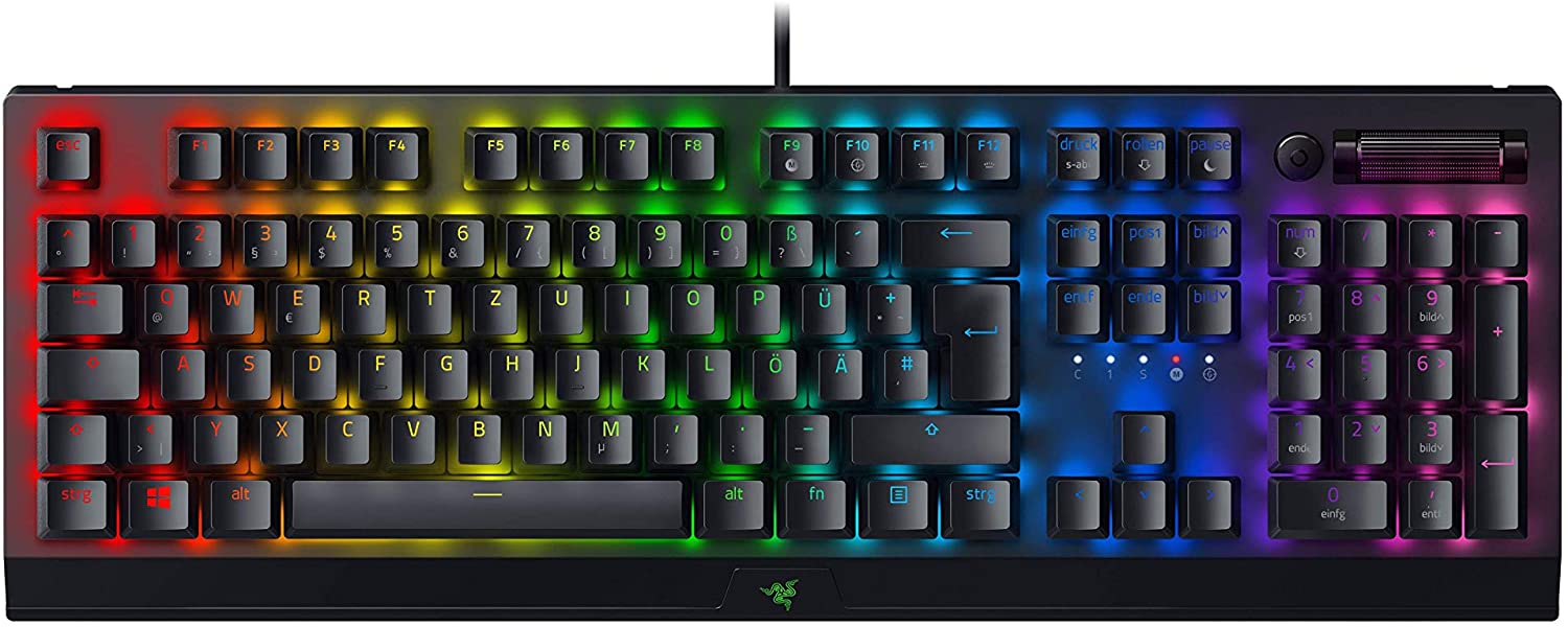 Razer BlackWidow V3 Gaming Keyboard Green Switches Chroma RGB DEU Layout QWERTZ