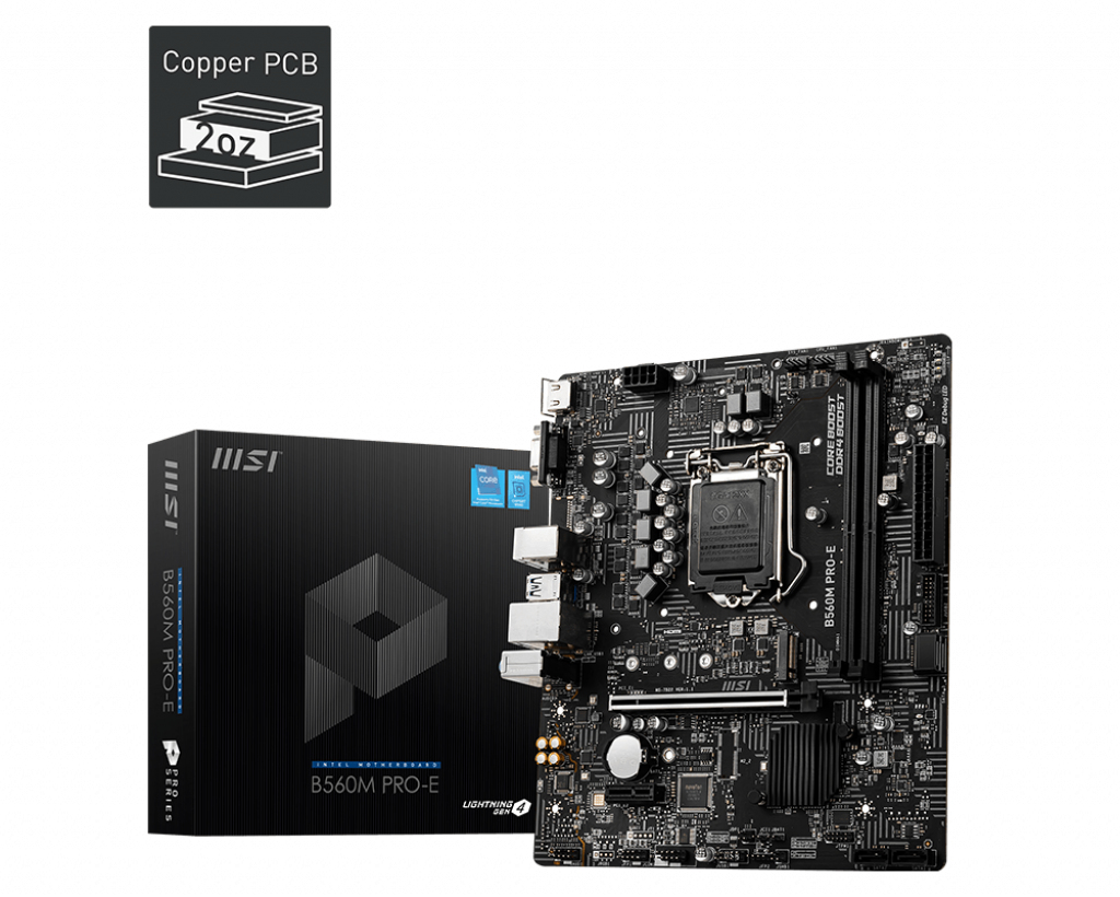 MSI B560M PRO-E Motherboard Intel B560 LGA 1200 micro ATX