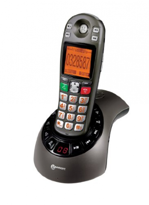 Geemarc AmpliDECT 285 schnurloses Schwerhörigentelefon mit Anrufbeantworter Deutsche Version