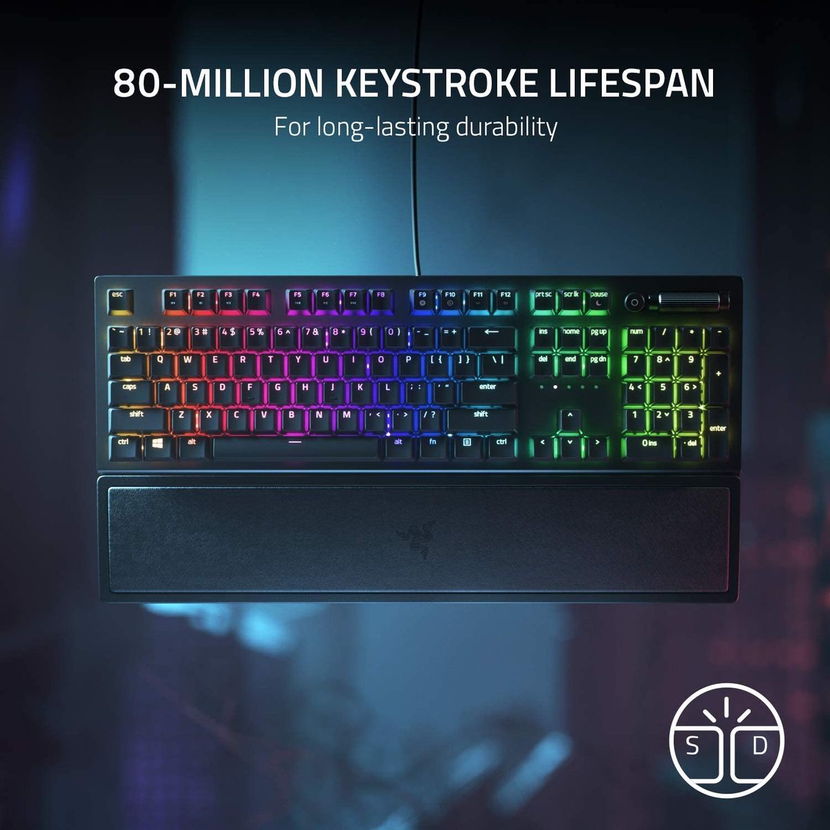 Razer BlackWidow V3 Gaming Keyboard Green Switches Chroma RGB - ITA Layout - QWERTY