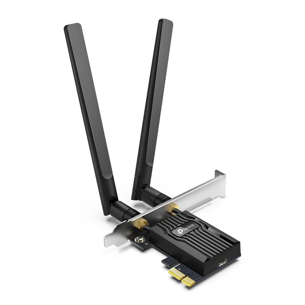 TP-LINK ARCHER TX55E - Kabellos - PCI Express - WLAN / Bluetooth - Wi-Fi 6 (802.11ax) - 2402 Mbit/s - Schwarz