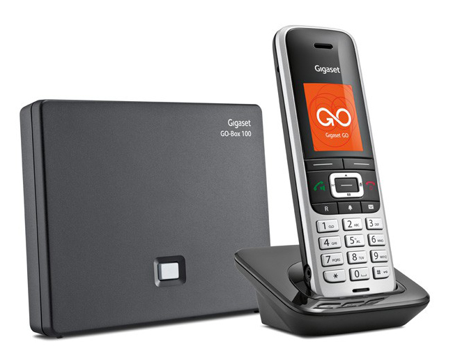 Gigaset S850A GO DECT-Telefon Platin Anrufer-Identifikation