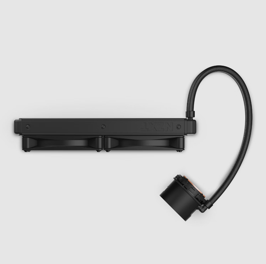 NZXT Kraken 280 All-in-One Flüssigkeitskühler, 2x14 cm Lüfter, TFT-LCD Display, Schwarz, kompatibel mit LGA1700 & AM5