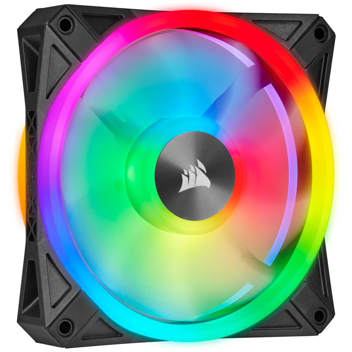 Corsair iCUE QL120 RGB Gehäuselüfter 12 cm PWM 1500 RPM Hydrauliklager RGB Schwarz/Grau