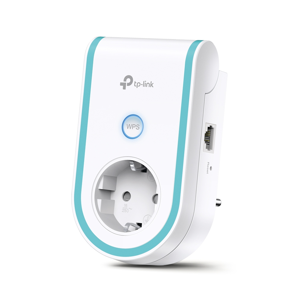 TP-Link RE365 (EU) V3.0 AC1200 Dualband WLAN-Repeater mit Steckdose, 2,4/5 GHz 300+867 Mbit/s, 1x LAN, Tether-App, weiß