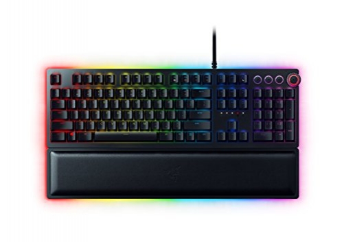 Razer Huntsman Elite Gaming Keyboard Opto-Mechanical Purple Switches UK Layout QWERTY