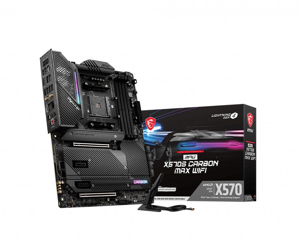 MSI MPG X570S CARBON MAX WIFI Motherboard AMD X570 Socket AM4 ATX