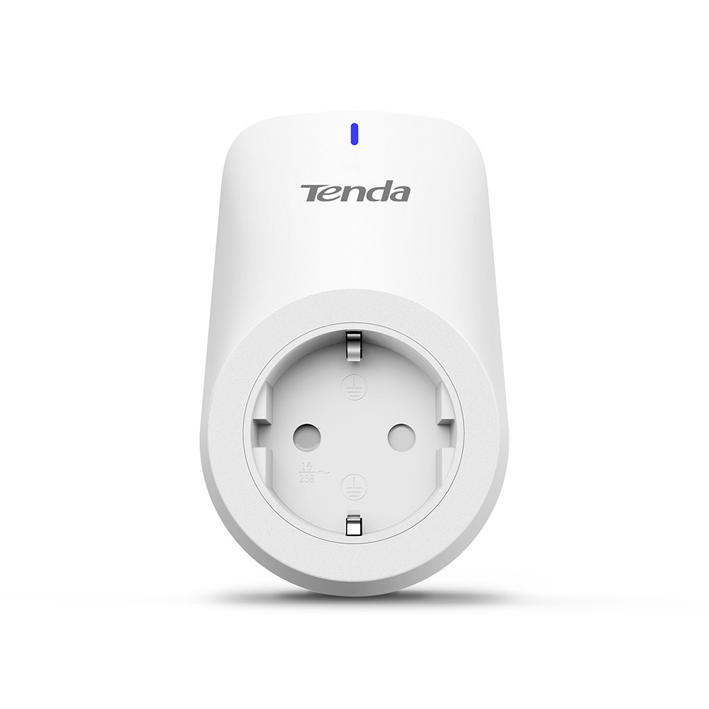 Tenda WLAN Smart Steckdosen SP6, 16A WLAN Plug kompatibel mit Alexa, Google Assistant, APP Fernsteuerung & Sprachsteuerung, Intelligenter Stecker mit Timer, Away Modus, Nur 2.4GHz WiFi, 2er Pack Ohne Energieverbrauchsanzeige 2er Pack 16A