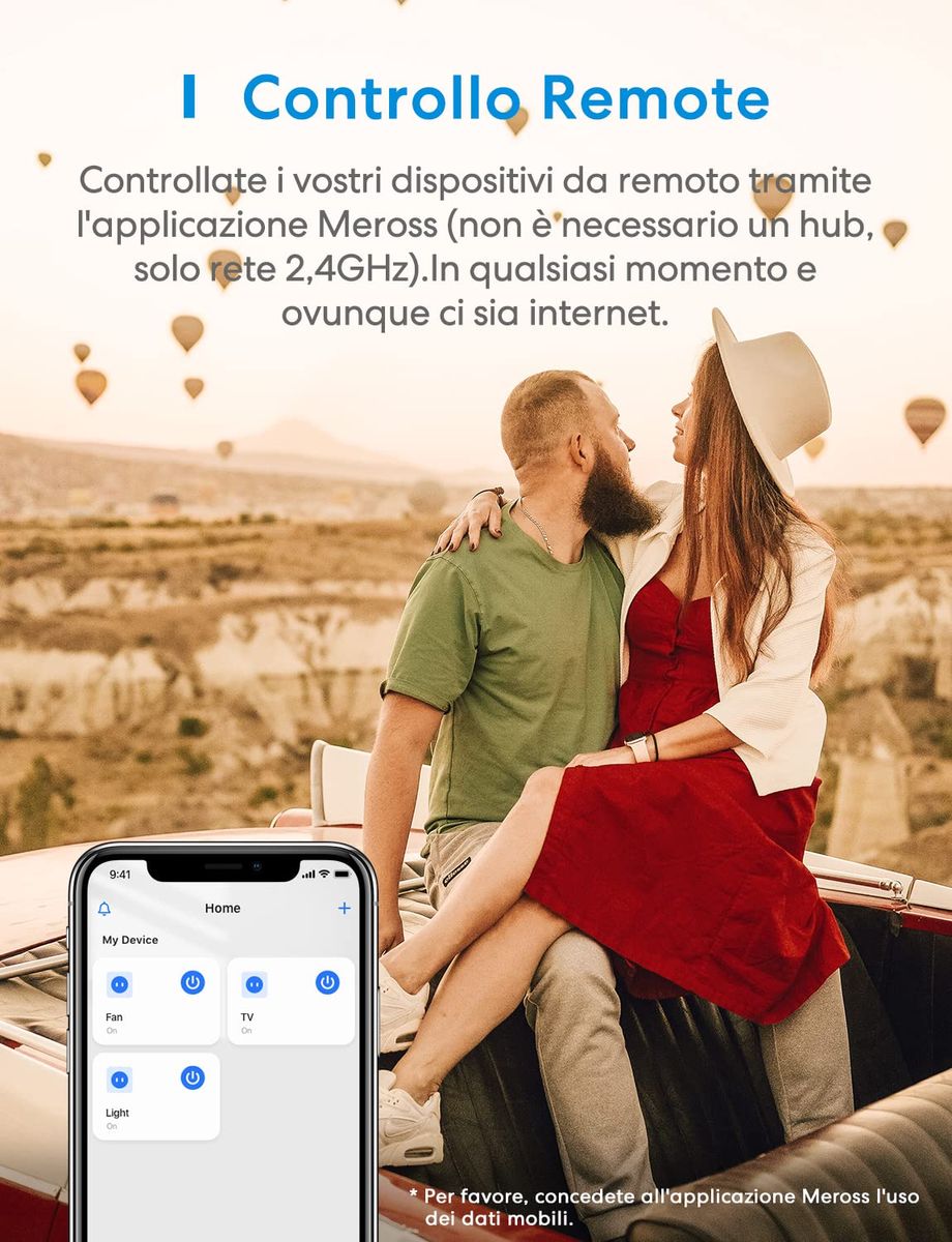 Meross Italienische intelligente Wi-Fi-Steckdose, Smart Plug 16 A (Typ L), kompatibel mit Apple HomeKit Siri, Alexa, Google Home und SmartThings, 2,4 GHz, kein Hub erforderlich (2 Stück), weiß Meross Italienische intelligente Wi-Fi-Steckdose, Smart Plug 16 A (Typ L), kompatibel mit Apple HomeKit Siri, Alexa, Google Home und SmartThings, 2,4 GHz, kein Hub erforderlich (2 Stück), weiß