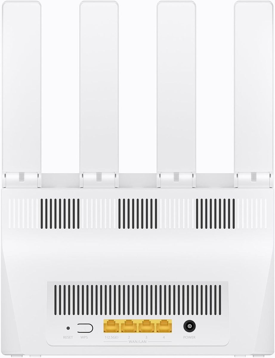 HUAWEI WUKUN-BE32 WiFi BE3 Dualband Wi‑Fi 7 Router, 3,6 Gbit/s, 2,5G WAN/LAN, EasySetting, WLAN-Heatmap, Jugendschutz, HomeSec, Weiß, EU