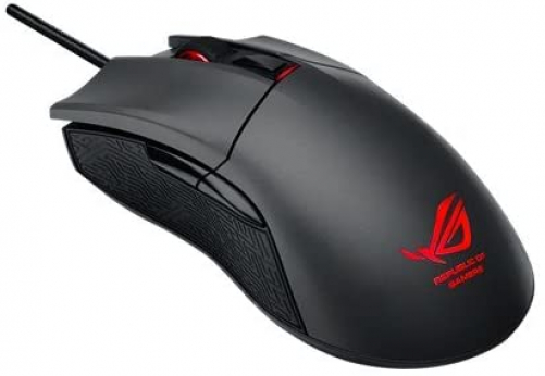 ASUS ROG Gladius Ergonomische Optische 6.400 DPI Gaming Maus schwarz/rot