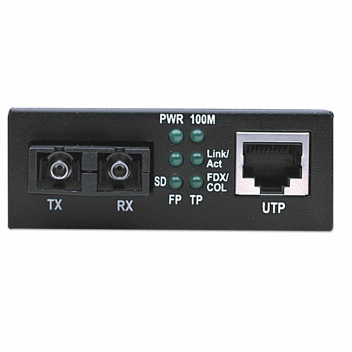Intellinet 506502 Fast Ethernet Medienkonverter, 10/100Base-TX auf 100Base-FX (SC), Multimode, 2 km, 1310 nm, 5 V DC, EU Stecker