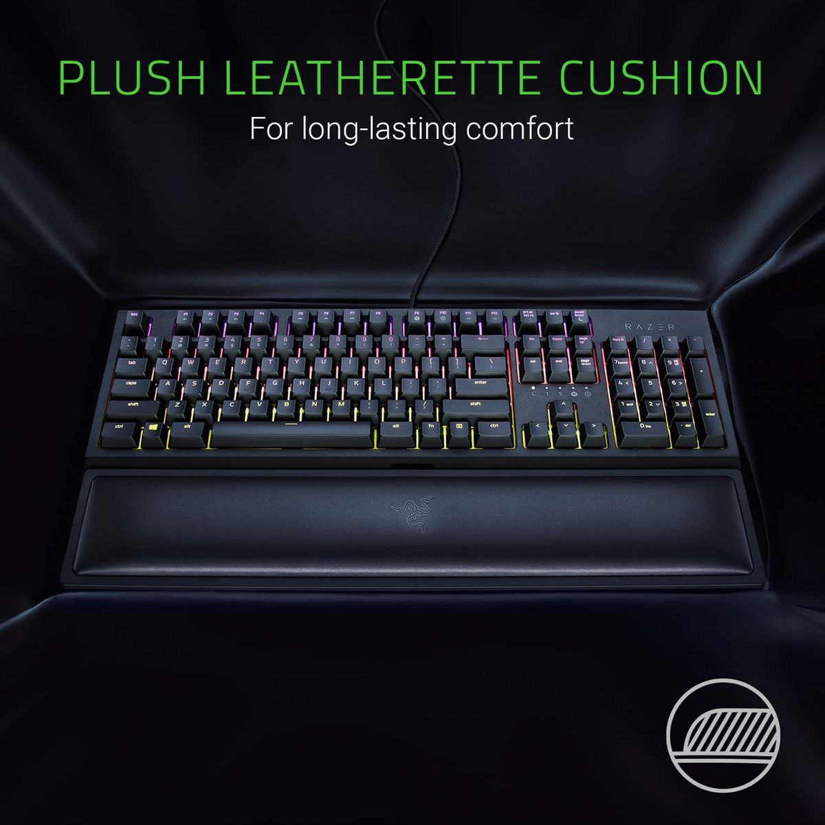 RAZER Ergonomic Wrist Rest for Full-Sized Keyboards Handgelenkstütze 445x90x26mm