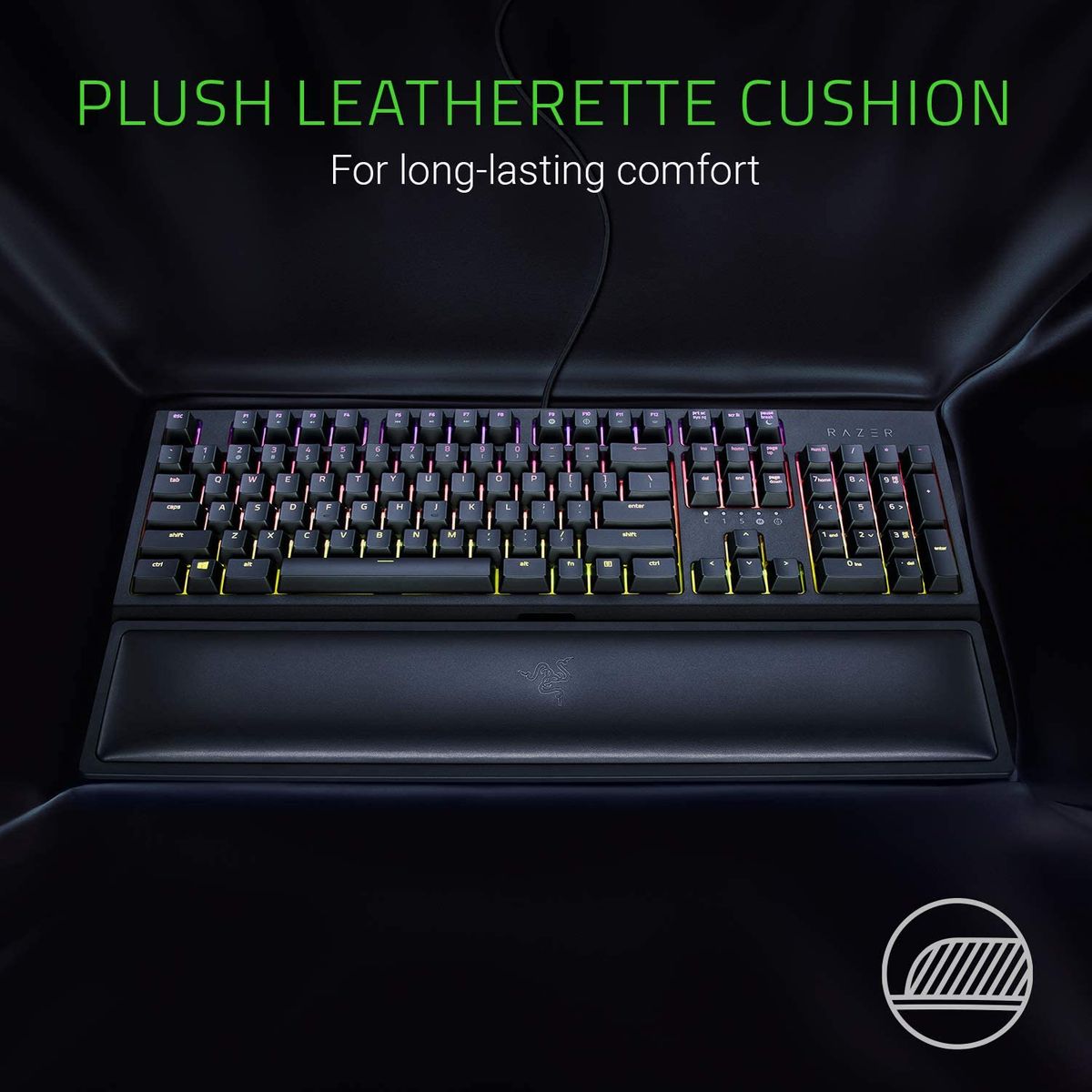 Razer Ergonomic Wrist Rest for Full-Sized Keyboards Handgelenkstütze 445x90x26mm