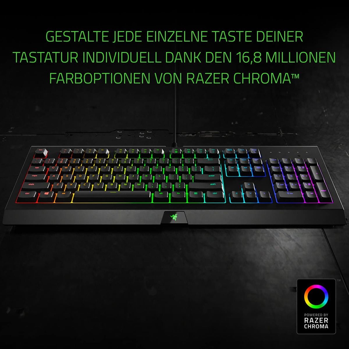Razer Cynosa Chroma Multi-Color Gaming Keyboard (DEU Layout - QWERTZ)