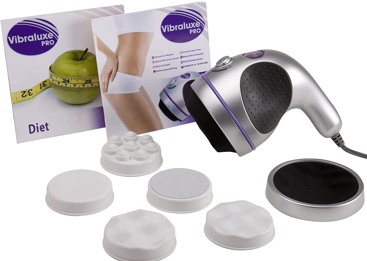 BEST DIRECT Vibraluxe PRO Electric vibrating massager, anti-cellulite massager, circular sculptural massager, tripollar