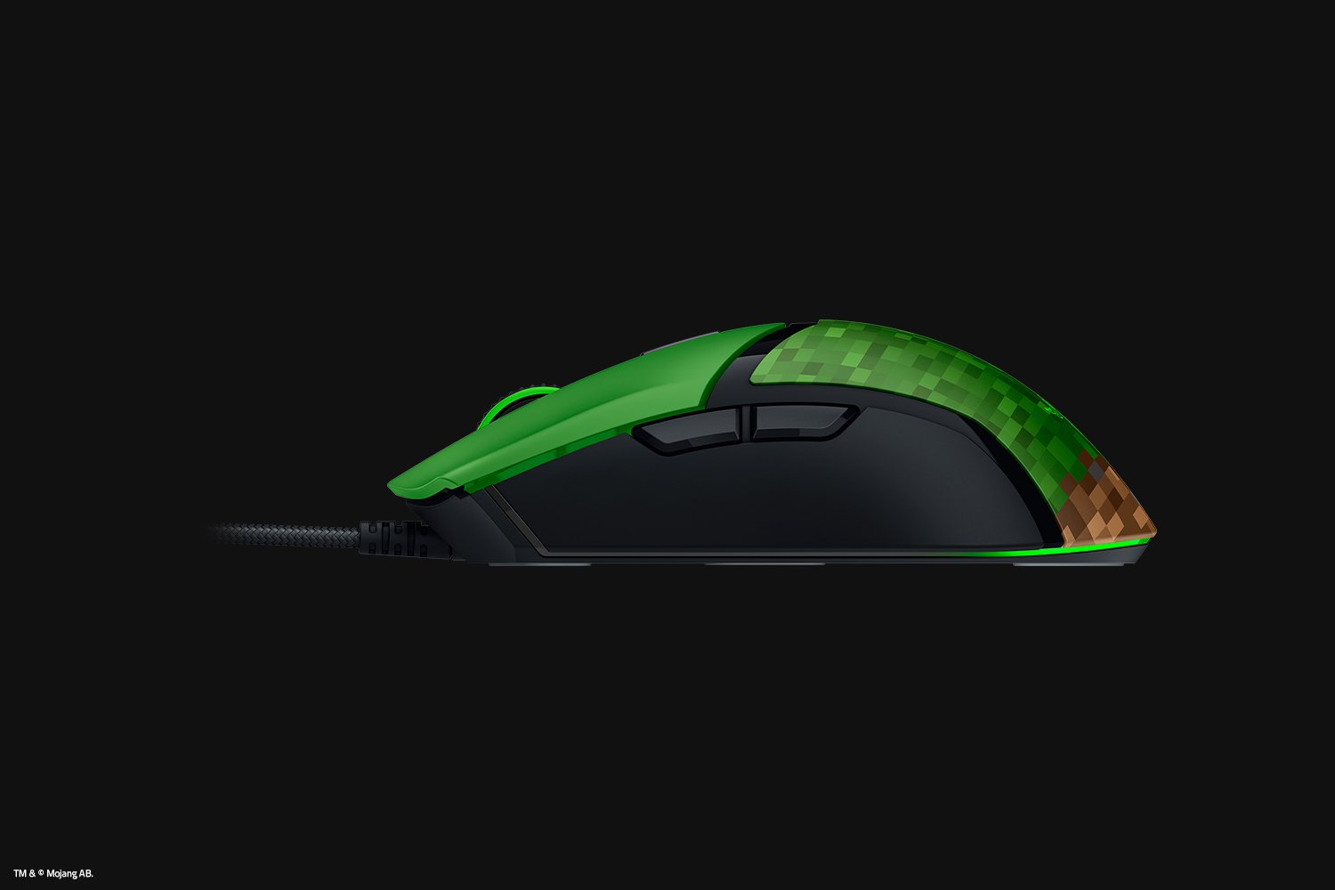 Razer Cobra Minecraft Edition Maus Gaming rechts Optisch 8500 DPI