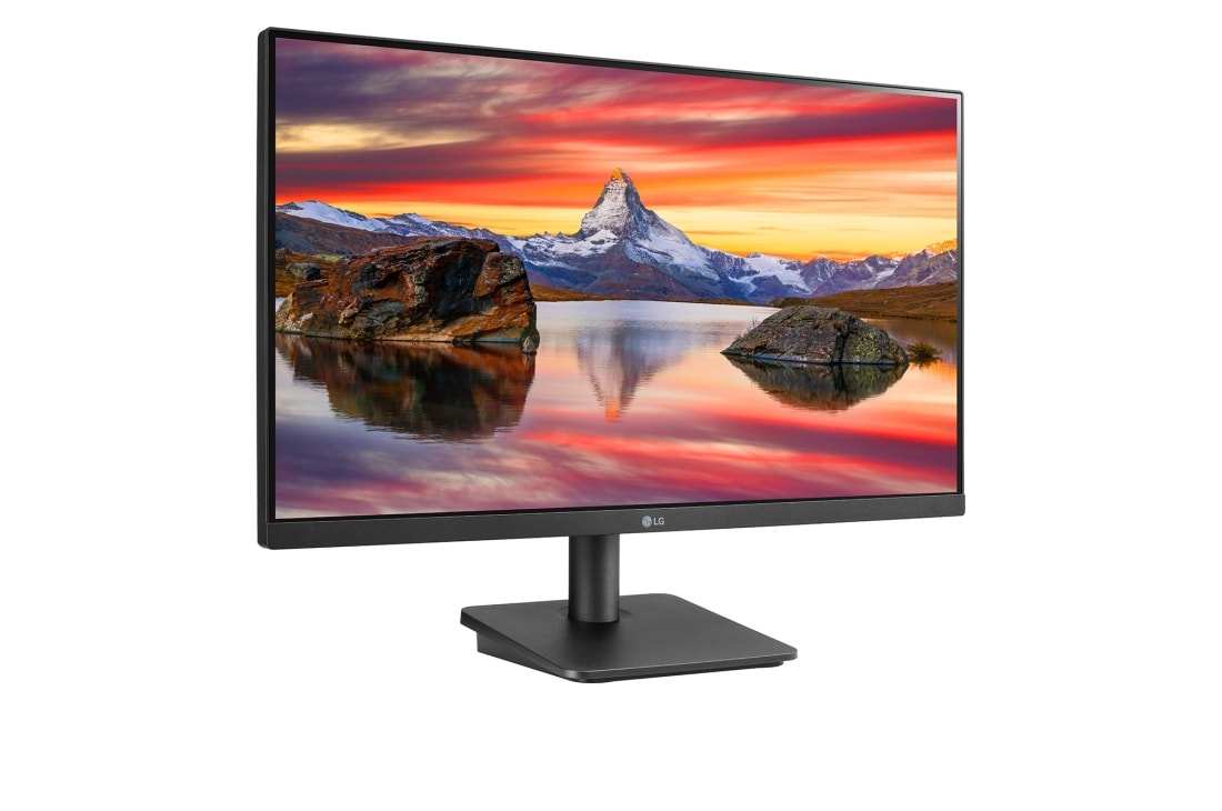LG Electronics 24MP400-B 60,4 cm (24 Zoll) Full HD Monitor (IPS-Panel, FreeSync, Reader Mode), schwarz, mattschwarz