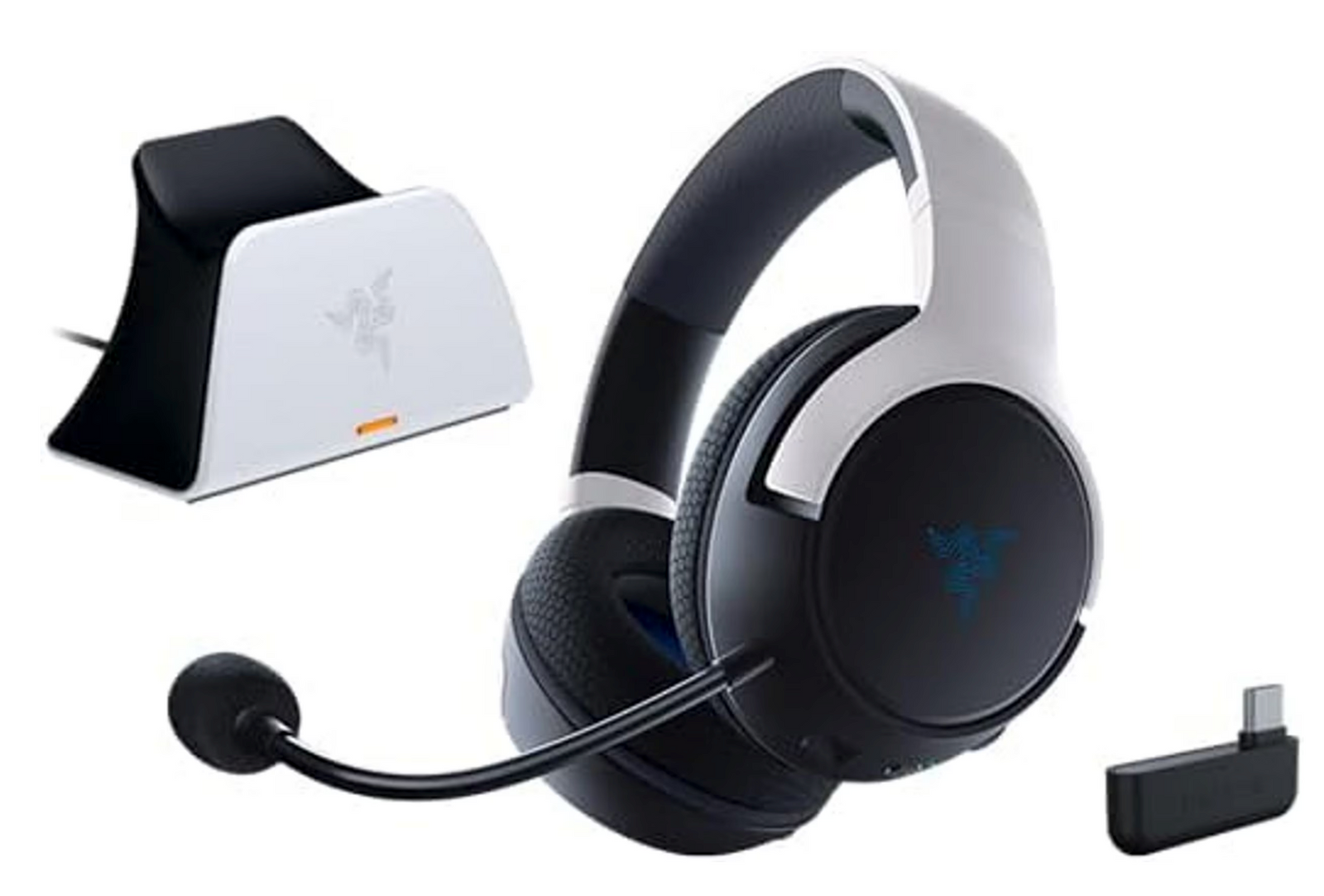 Razer Epic Duo Bundle for PlayStation Kaira X Gaming Headset Stereo 3.5mm + Universal Quick Charging Stand for PS5 White
