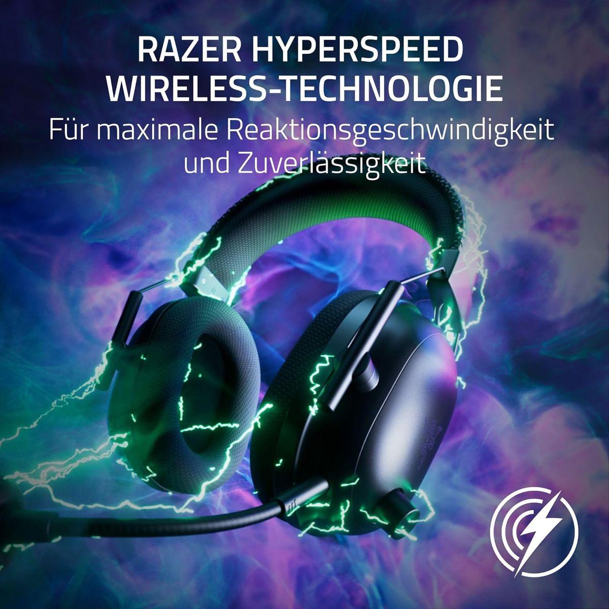 Razer Blackshark V2 Pro (Xbox) - Kabelloses Konsolen E-Sport Headset für Xbox S|X & One (Triforce 50mm Treiber, HyperSpeed Wireless 2,4 GHz, abnehmbares HyperClear Mikrofon) Schwarz