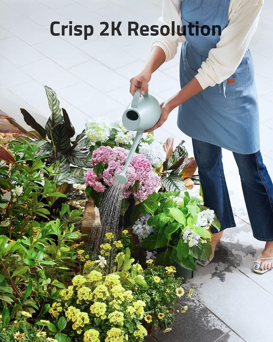 eufy security SoloCam E40, Sicherheitskamera für Draußen, WLAN, kabellos, Personenerkennung KI, Beidseitige Audiofunktion, 2K-Auflösung, 90 dB Alarm, wetterfest, gebührenfrei