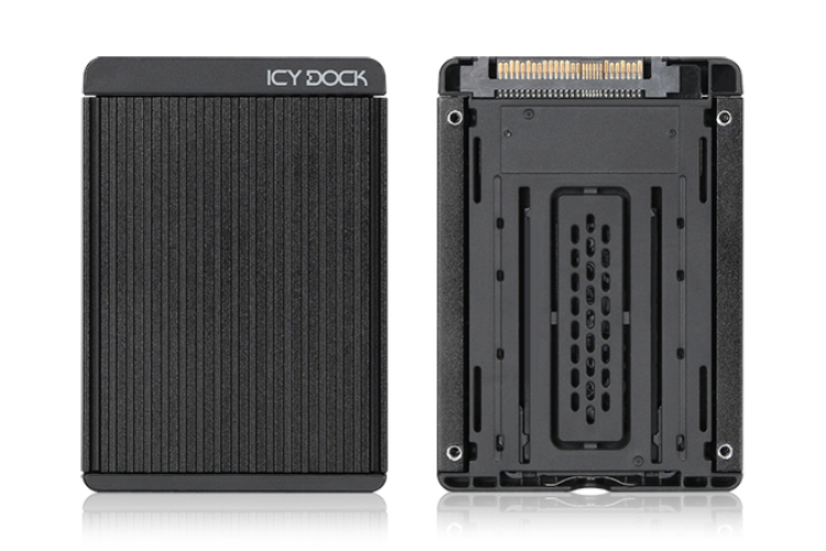 ICY DOCK EZConvert MB705M2P-B - M.2 NVMe PCIe 3.0/4.0 SSD zu 2,5 Zoll SFF-8639 NVMe U.2 SSD Format Konverter/Adapter mit integriertem Kühlkörper